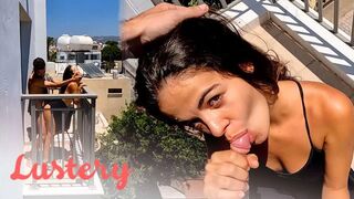 Latin amatőrök forró balkon kupakolása