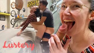 Aranyos amatőrök kufirconlak a garázsban vadul