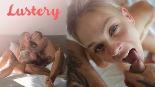 Világos Szőke amatőr szépség vonzó oboázása pov-ben