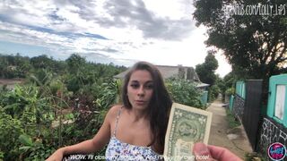 Forró kolumbiai csajszika egy dollárért kap baszást