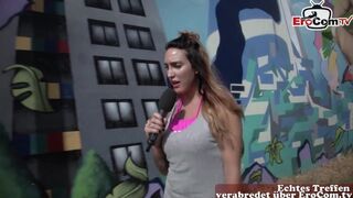 Német pár forró kültéri szeretkezése