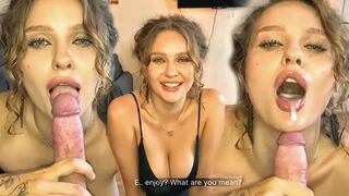 Pov baszás: szexy barinő keményen megkapja a pináját és a száját