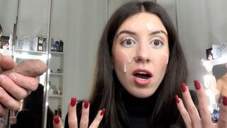 Tinédzser szajban élvezés és utcán geci séta prém szőrös kabátban