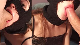 Cuki pipi símaszkban kap egy lédús bájdorongot a szájába