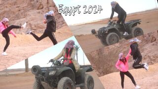 Motor, cuni és baszás: izgat, ahogy a sínai-sivatagban motorozik egy csinos ribanc, egyiptom 2024